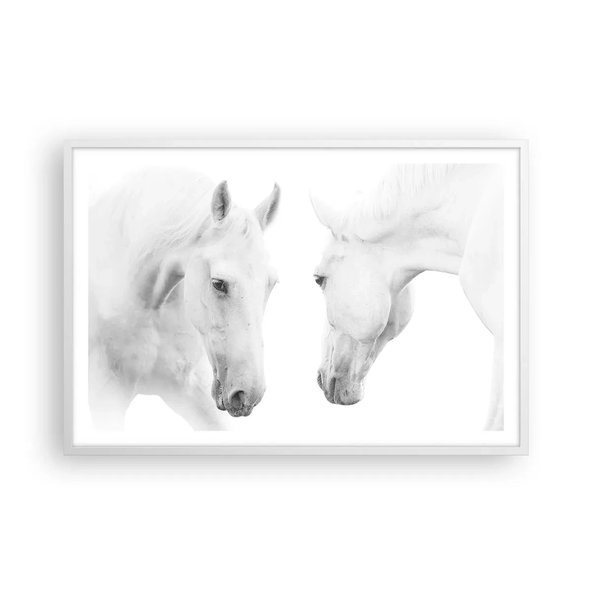 Pôster em moldura branca - Será amizade...? - 91x61 cm