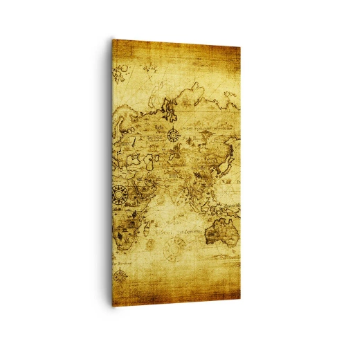 Quadro em tela - Mundo estranho - 65x120 cm
