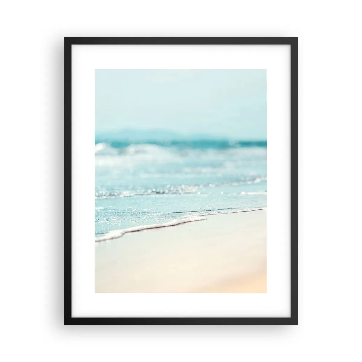 Pôster com moldura preta - Calor e ruído - 40x50 cm