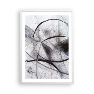 Pôster em moldura branca - Fantasia futurista - 50x70 cm