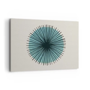 Quadro em tela - Radiante sobre o azul - 100x70 cm