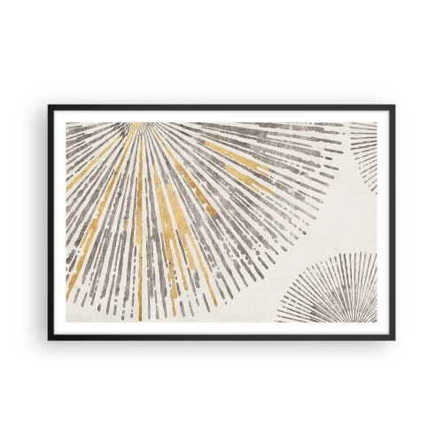 Pôster com moldura preta - A beleza do raio - 91x61 cm