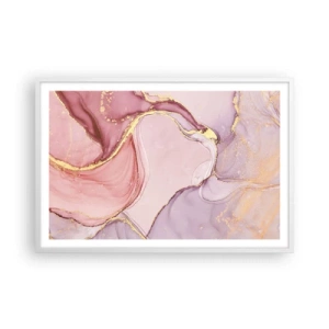 Pôster em moldura branca - Carícia das cores - 91x61 cm