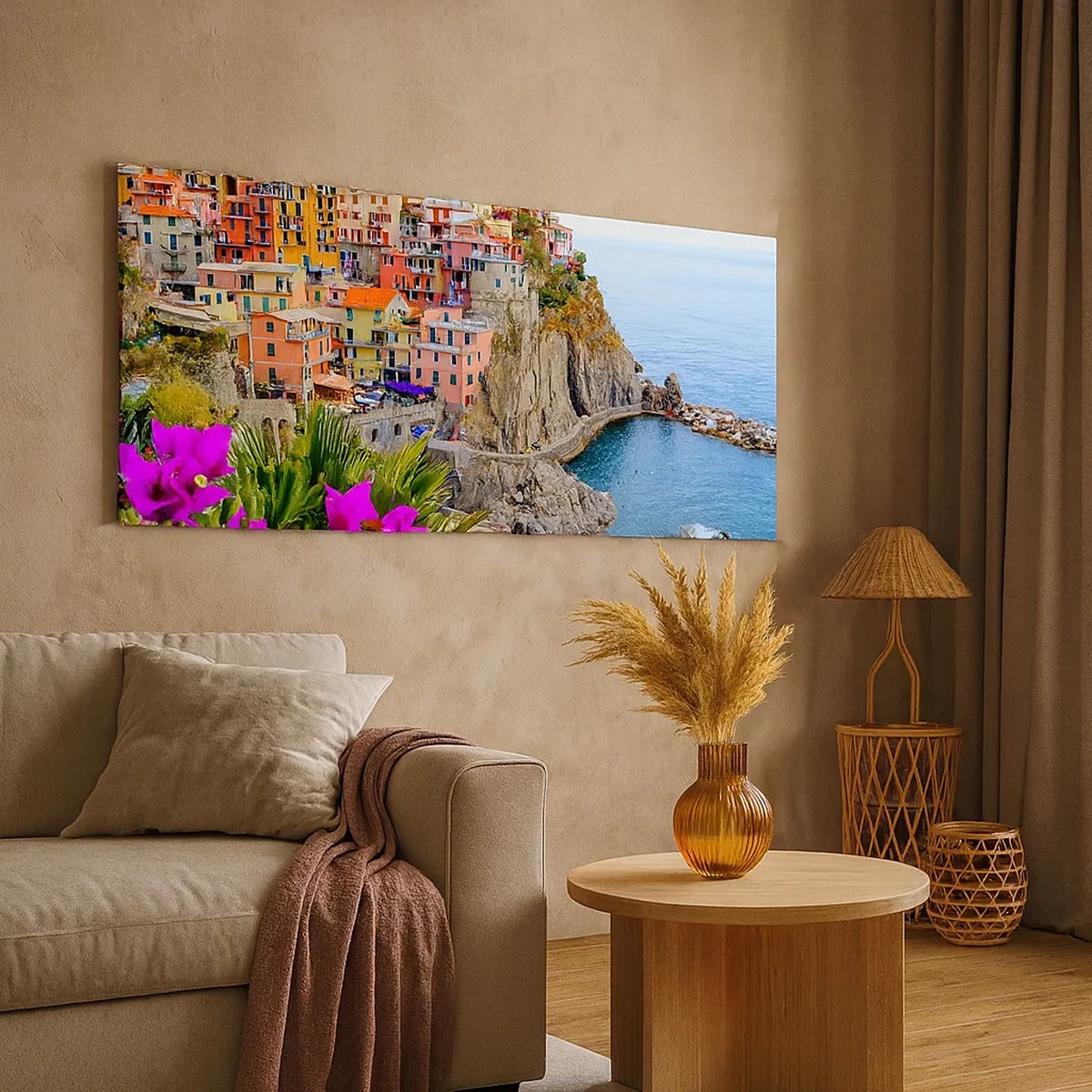 Quadro em tela - A cidade que sorri - 30x30 cm