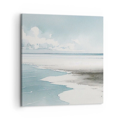 Quadro em tela - Maré suave - 60x60 cm