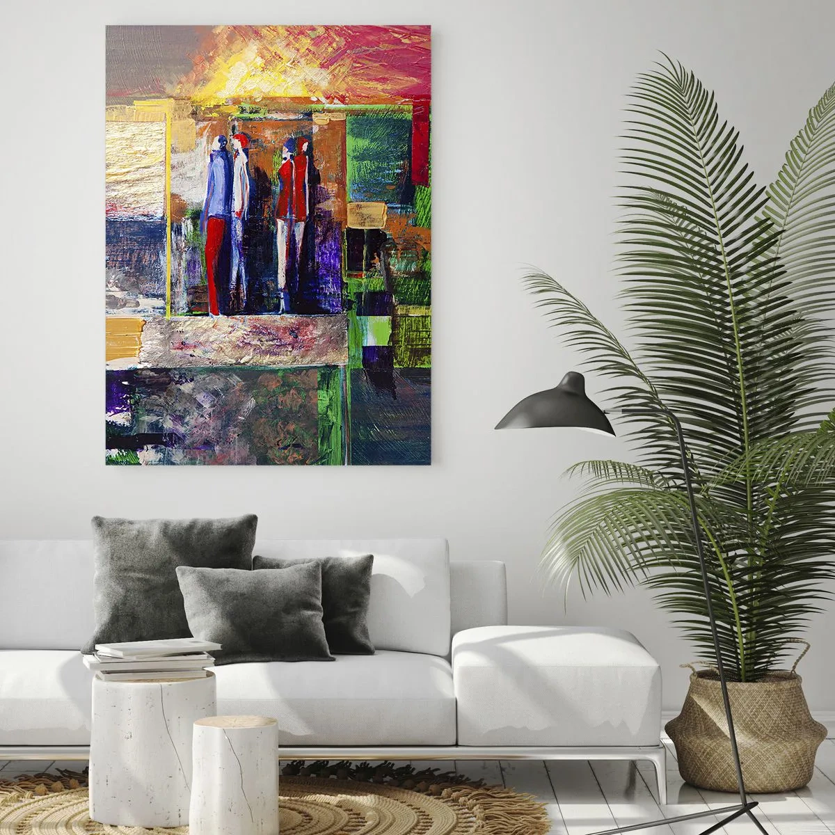 Quadro em vidro - Relacionamentos e emoções - 80x120 cm