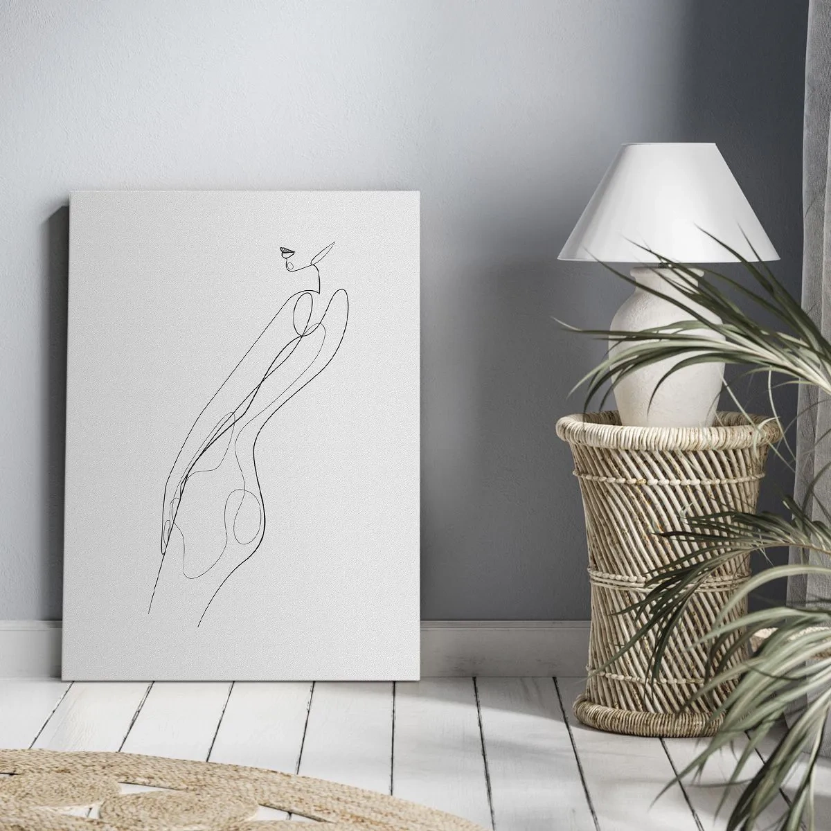Quadro em tela - Apenas uma promessa - 45x80 cm