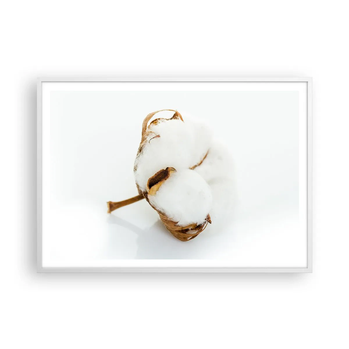 Pôster em moldura branca - Suave por natureza - 100x70 cm