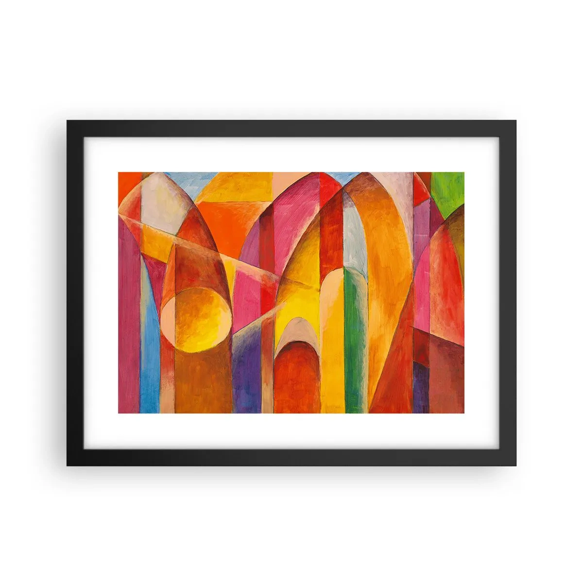 Pôster com moldura preta - Catedral do Sol - 40x30 cm