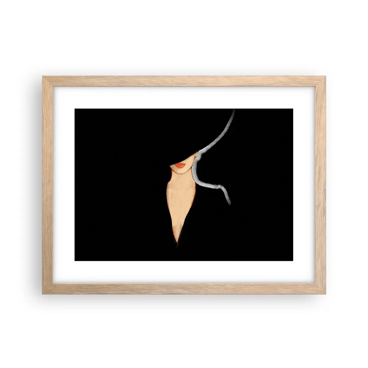 Pôster com moldura de carvalho claro - Elegância e estilo - 40x30 cm