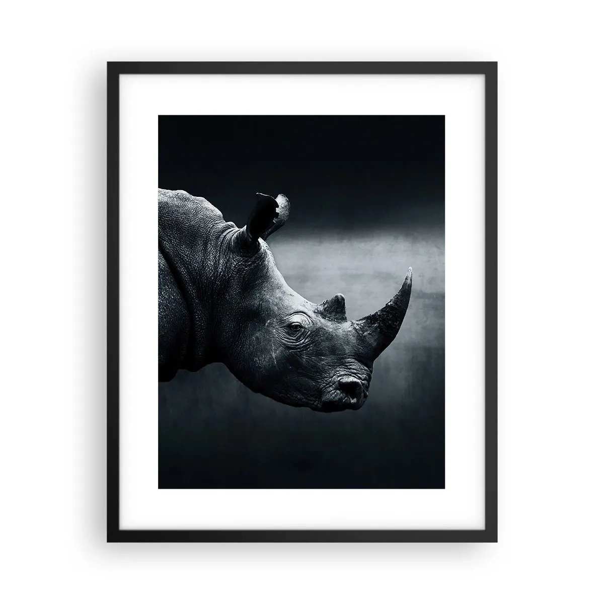 Pôster com moldura preta - Perfil direito - 40x50 cm