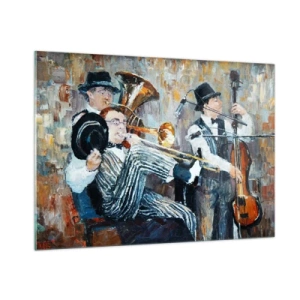 Quadro em vidro - Todo aquele jazz - 100x70 cm