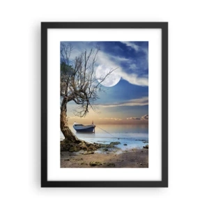 Pôster com moldura preta - É este o fim ou o começo? - 30x40 cm