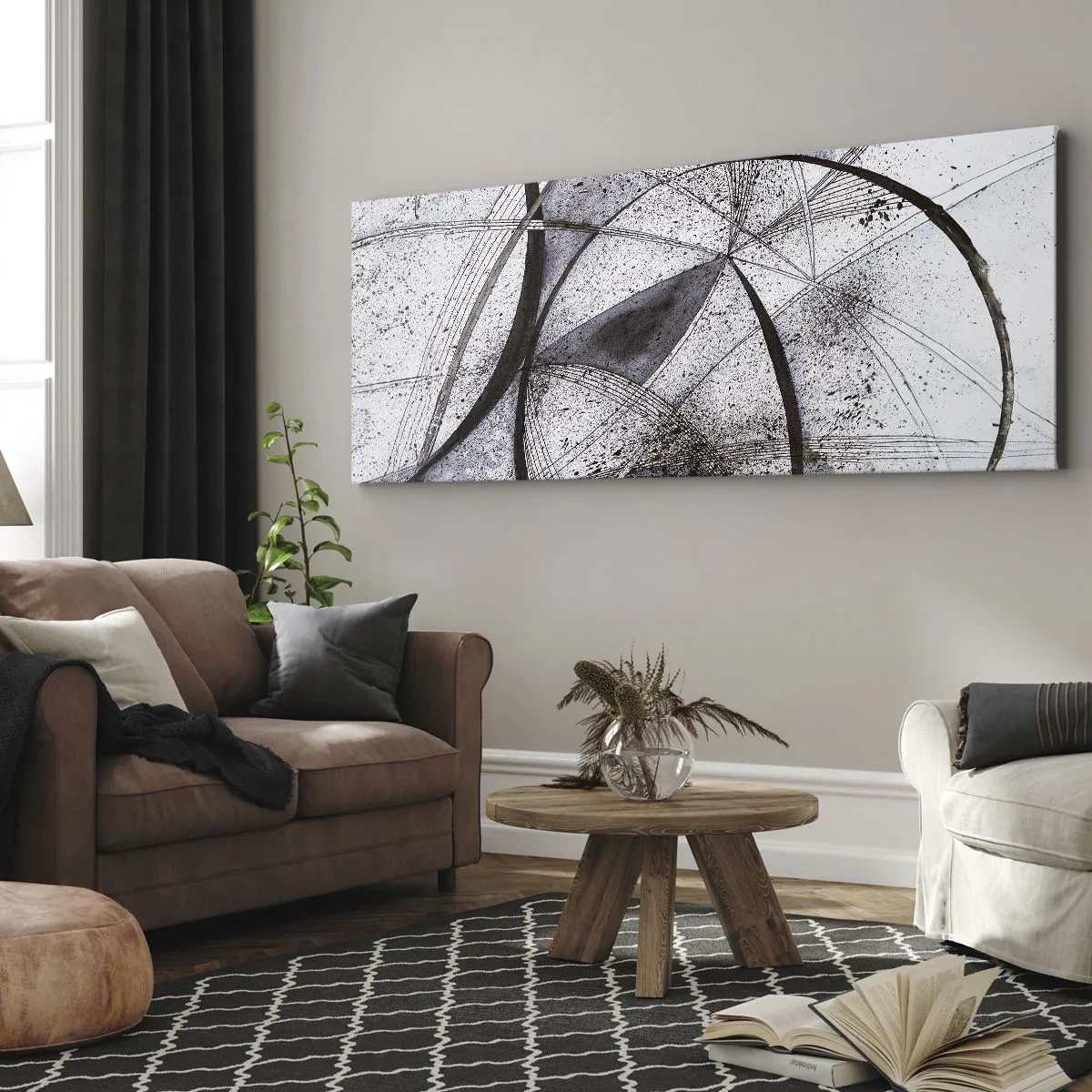 Quadro em tela - Fantasia futurista - 100x40 cm