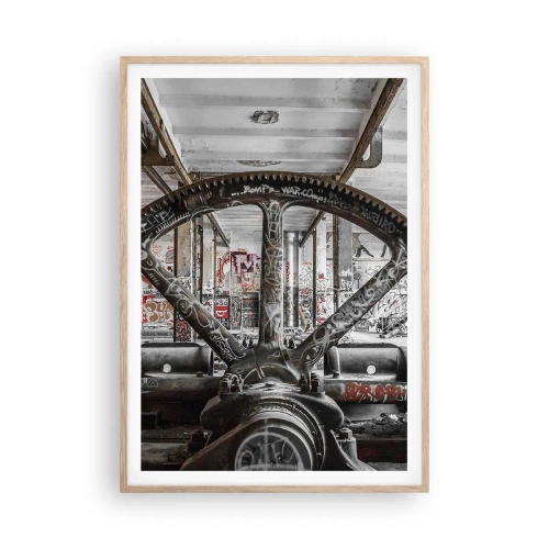 Pôster com moldura de carvalho claro - A vida secreta da fábrica - 70x100 cm