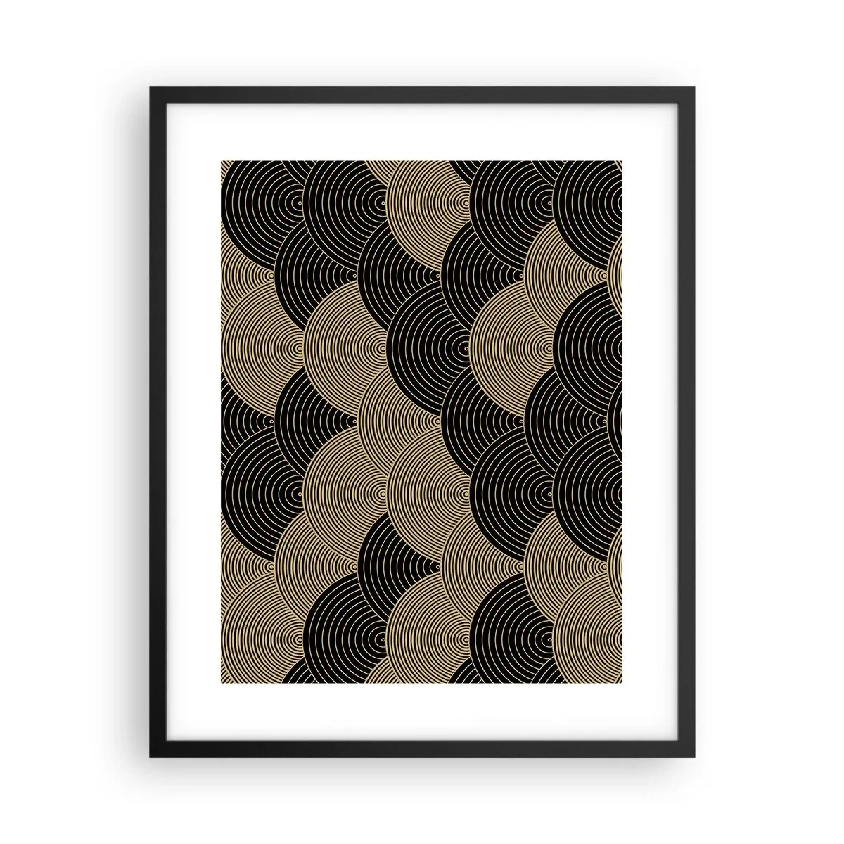 Pôster com moldura preta - Unidade na multiplicidade - 40x50 cm