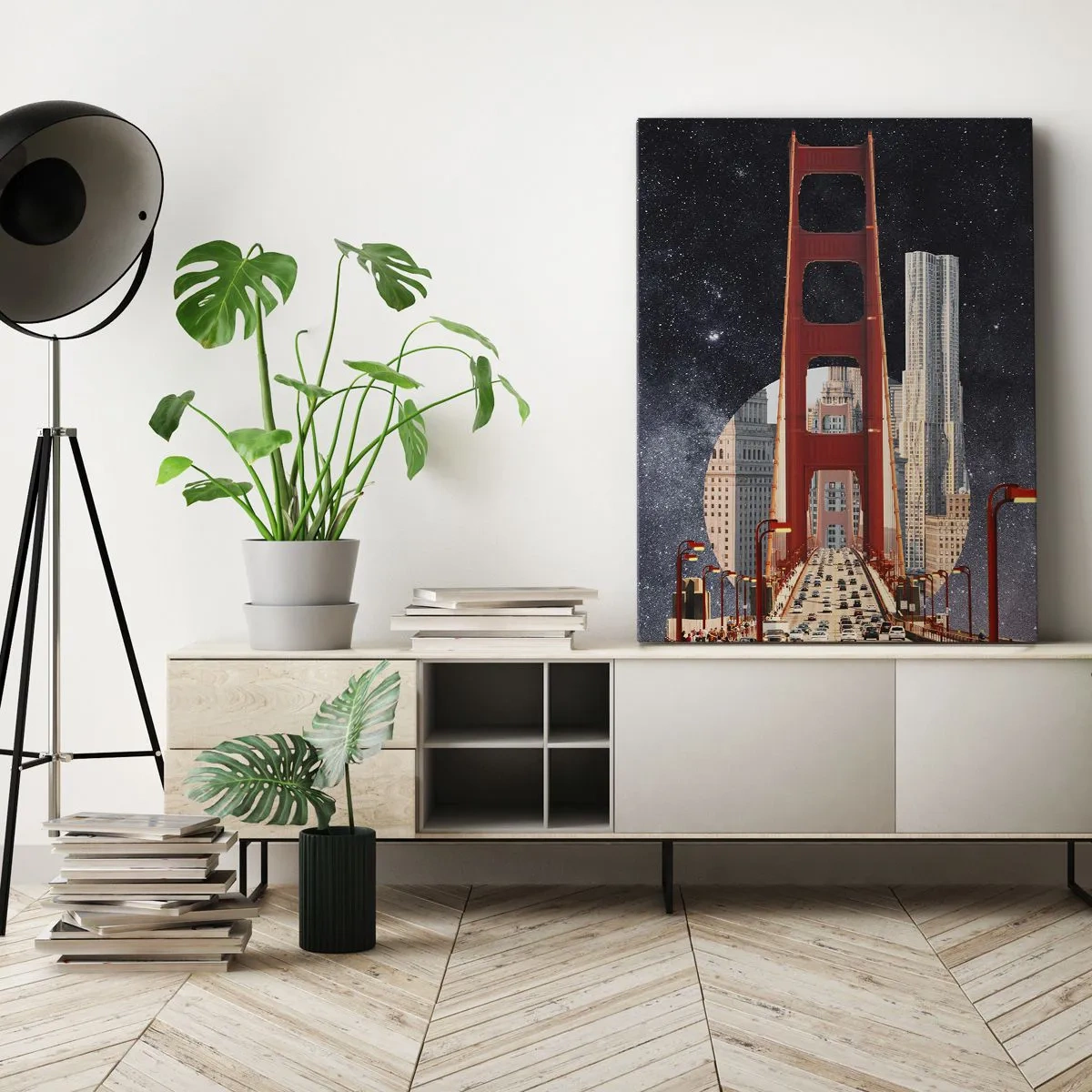Quadro em tela - Sempre no centro - 50x70 cm