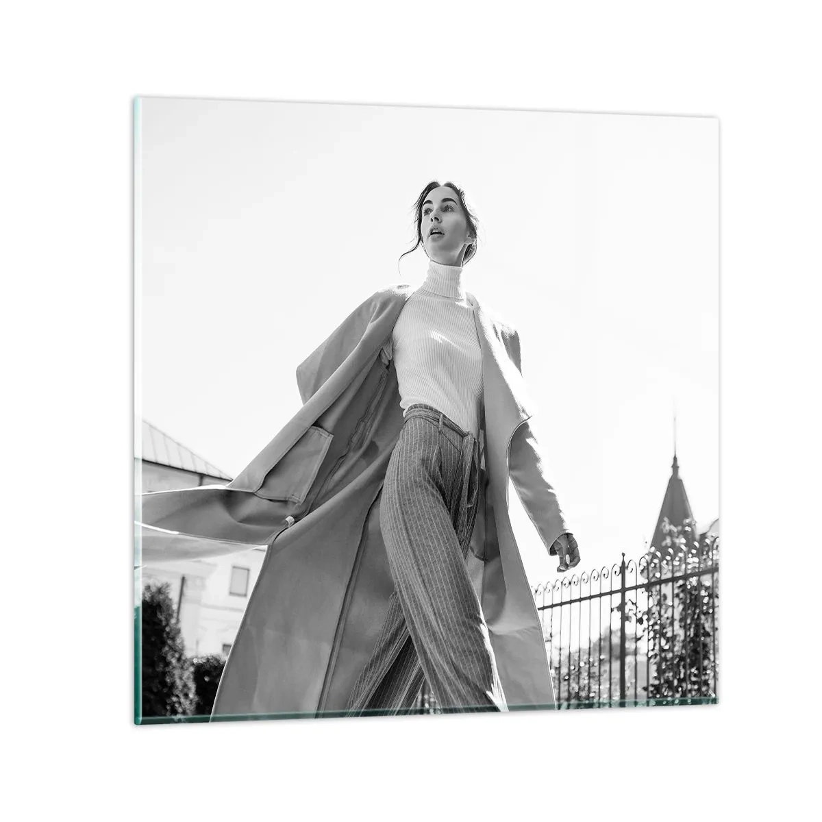 Quadro em vidro - Vens comigo? - 70x70 cm