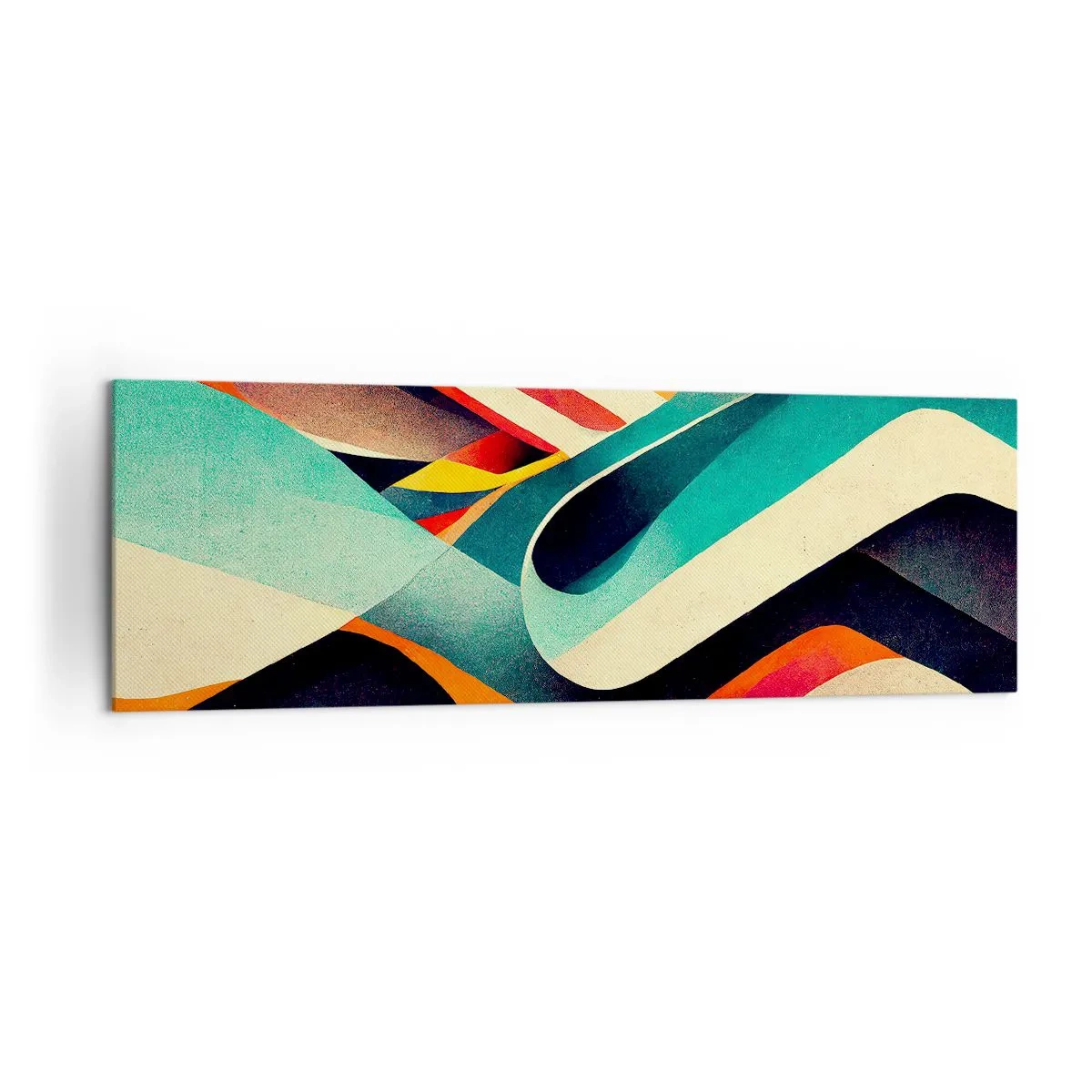 Quadro em tela - Composição intensa - 160x50 cm