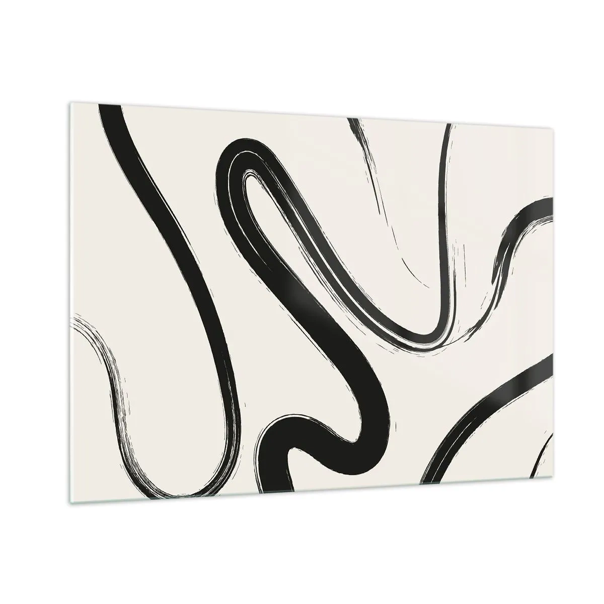 Quadro em vidro - Capricho preto e branco - 100x70 cm