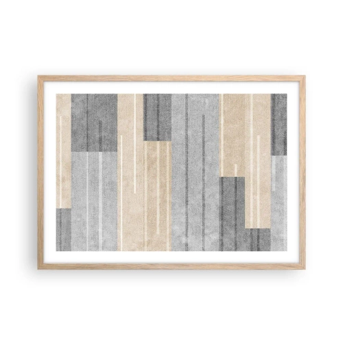 Pôster com moldura de carvalho claro - Composição: mantenha vertical - 70x50 cm