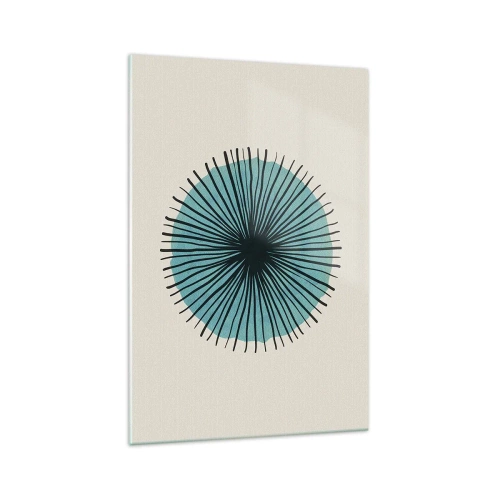 Quadro em vidro - Radiante sobre o azul - 70x100 cm