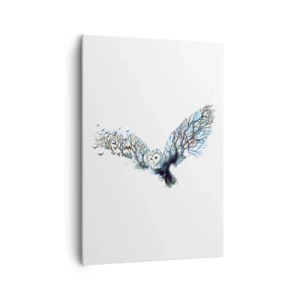 Quadro em tela - Nas asas da floresta - 70x100 cm