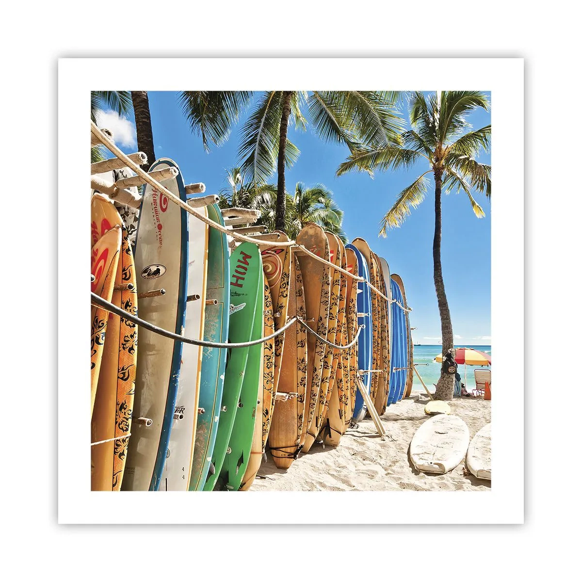 Pôster - Diversão ensolarada - 50x50 cm