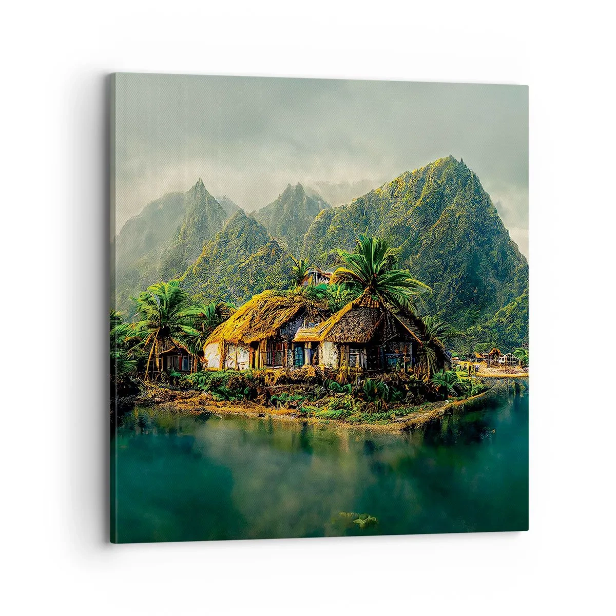 Quadro em tela - Paraíso Tropical - 70x70 cm