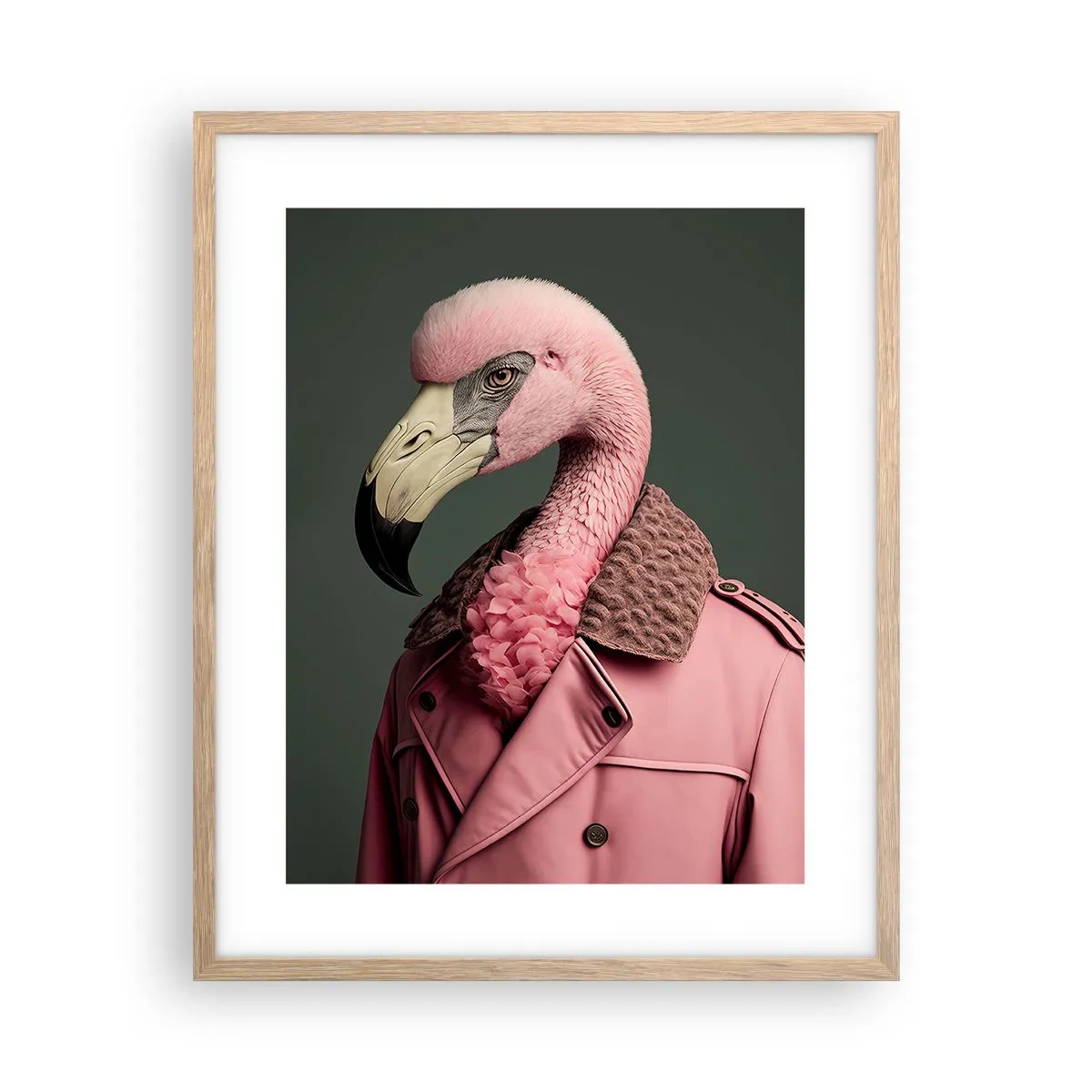 Pôster com moldura de carvalho claro - Verdadeira elegância - 40x50 cm