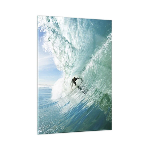 Quadro em vidro - Na crista da onda - 50x70 cm