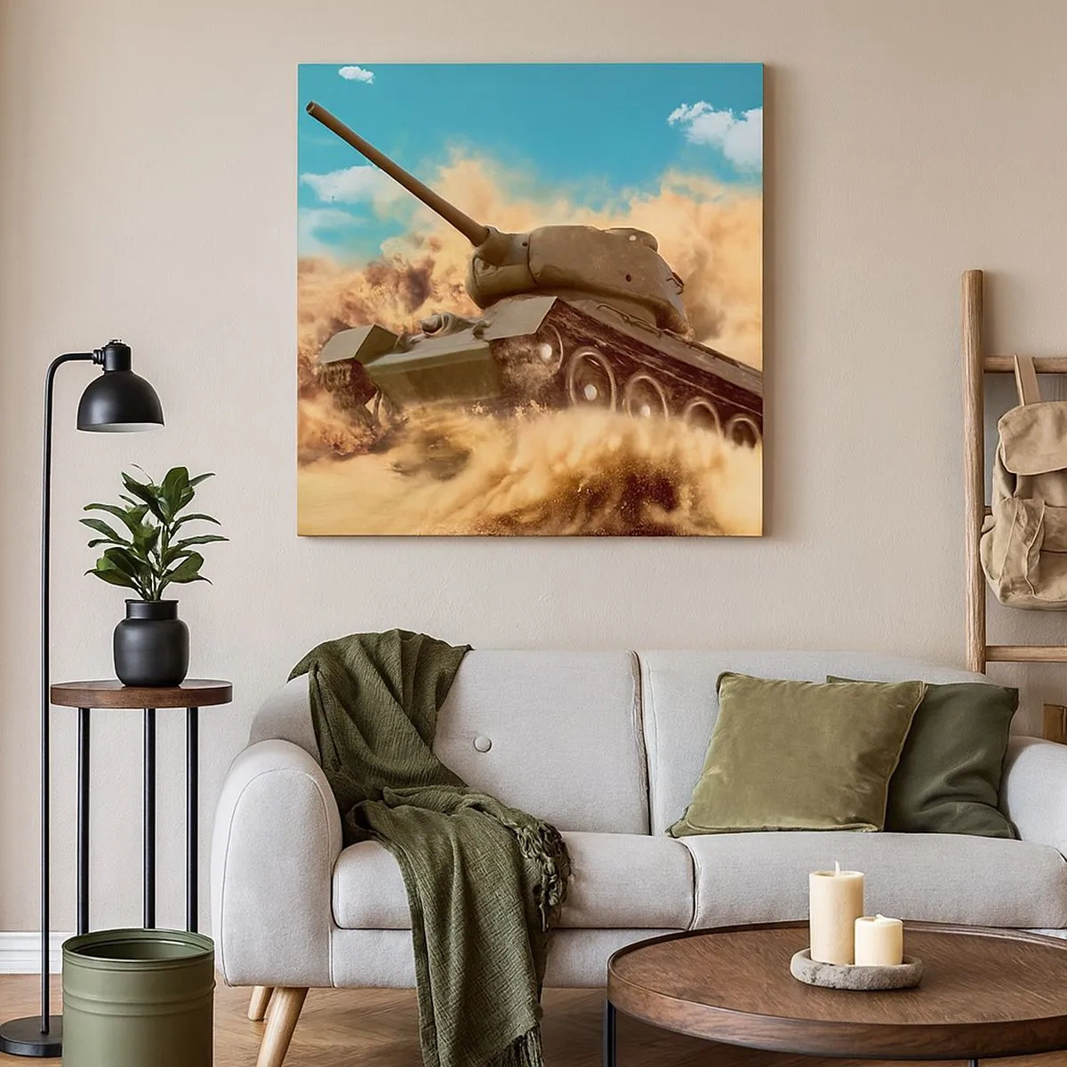 Quadro em tela - Imbatível - 30x30 cm