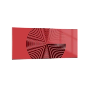 Quadro em vidro - Movimento circular - 120x50 cm