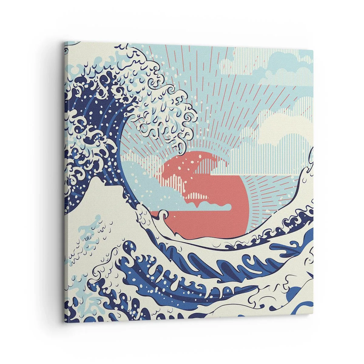 Quadro em tela - Das inspirações japonesas - 60x60 cm