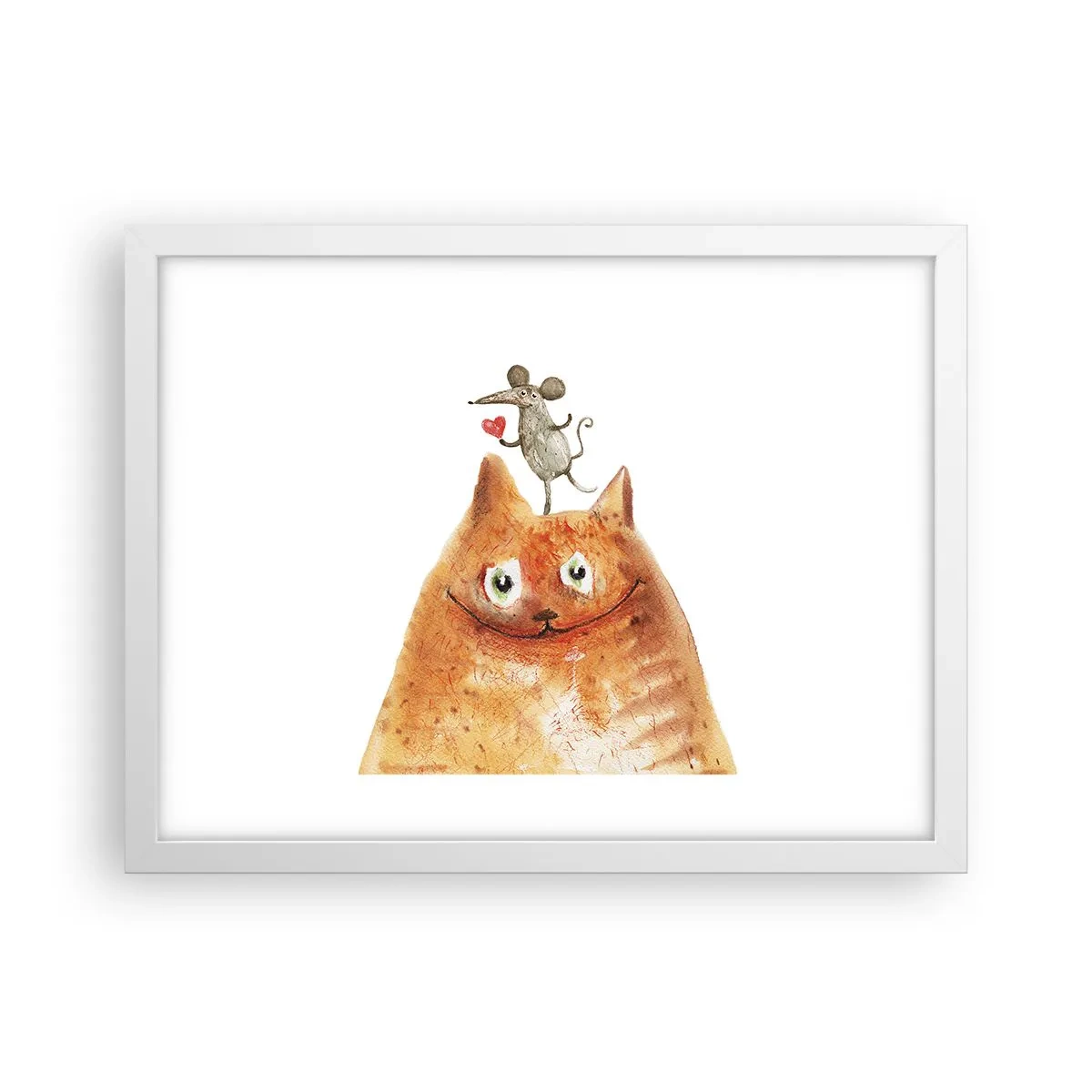 Pôster em moldura branca - Paradoxos do amor - 40x30 cm