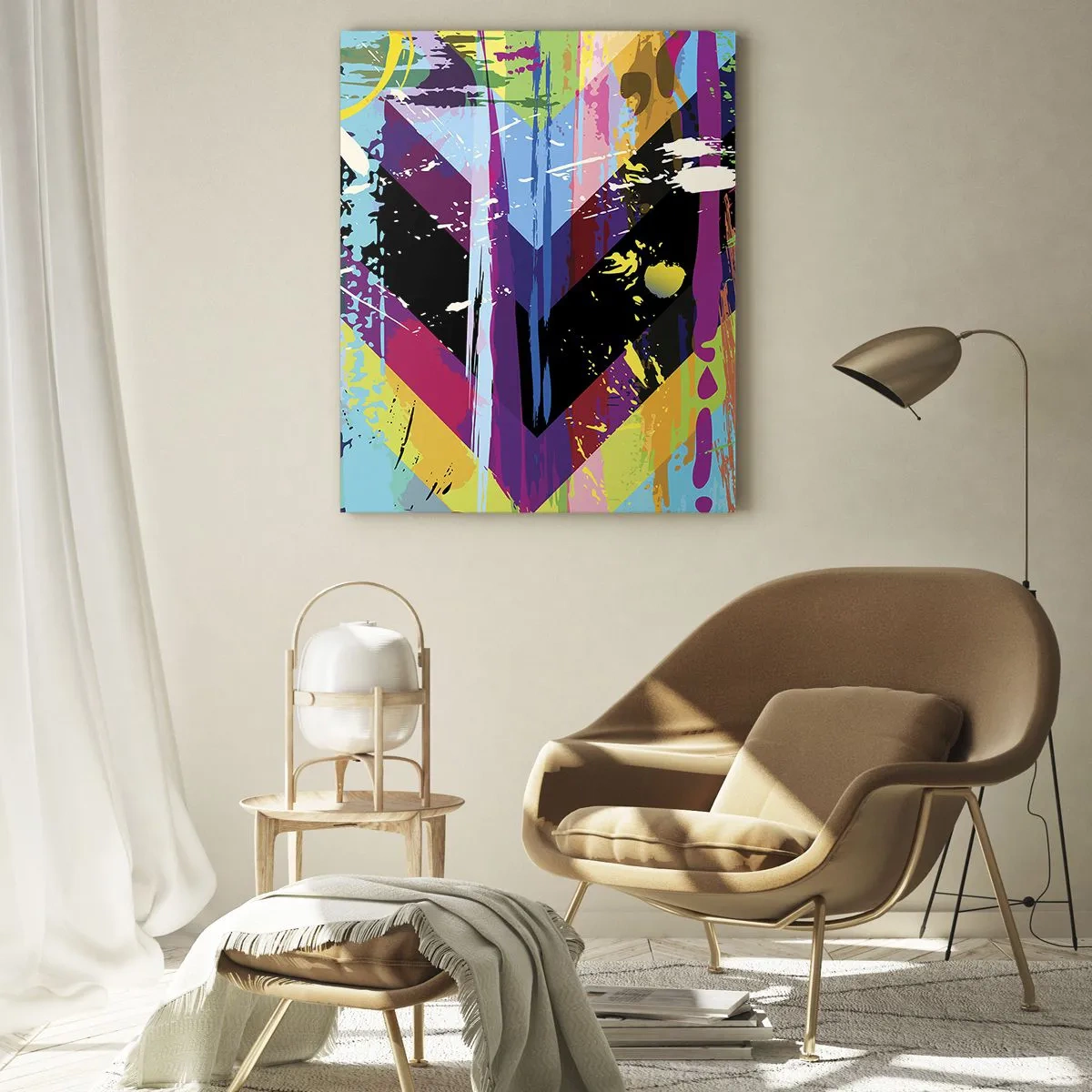 Quadro em vidro - De cima para baixo - 50x70 cm