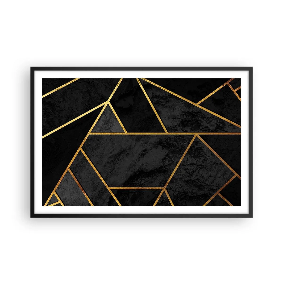 Pôster com moldura preta - Escuridão e esplendor - 91x61 cm