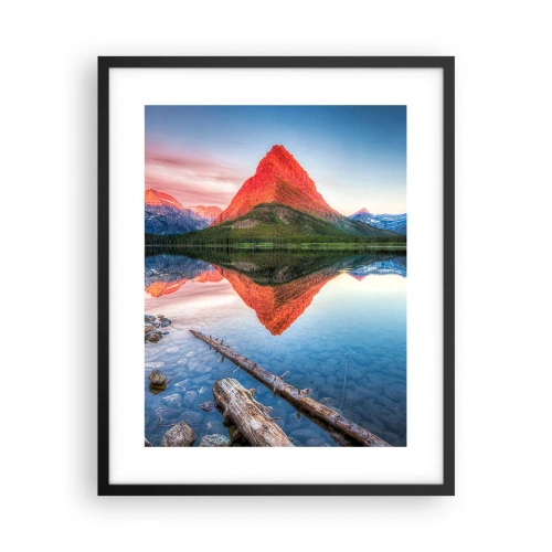 Pôster com moldura preta - Calor e frio - 40x50 cm