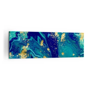 Quadro em tela - Flocos de sol  - 160x50 cm