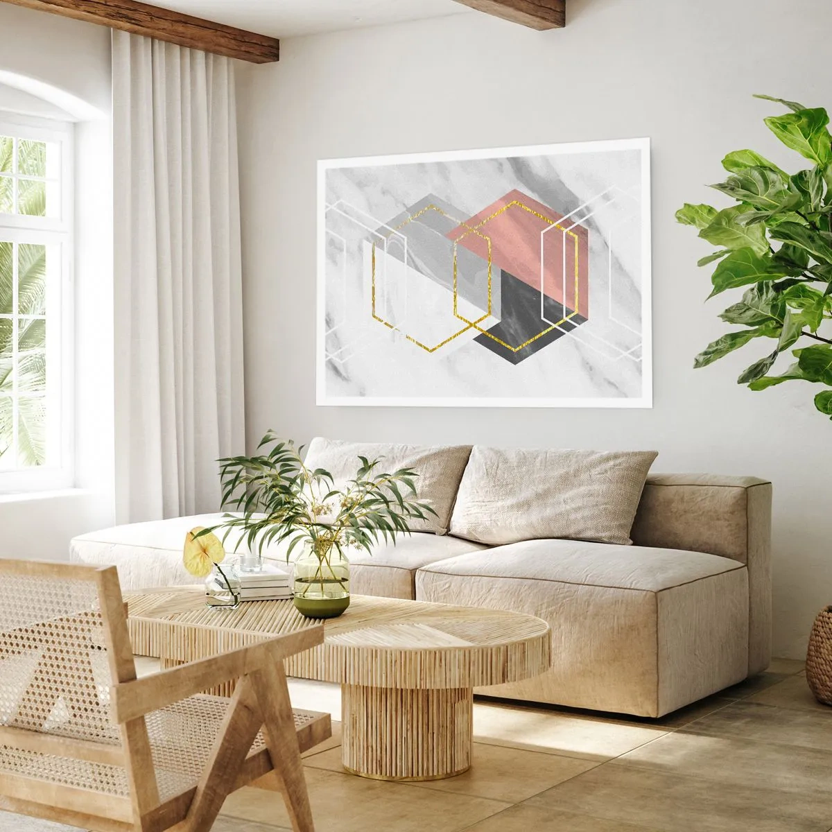 Pôster - Composição em cadeia - 100x70 cm