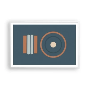 Pôster em moldura branca - A essência da questão - 91x61 cm