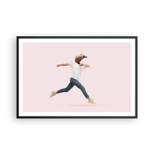 Pôster com moldura preta - Uma pitada de absurdo - 91x61 cm