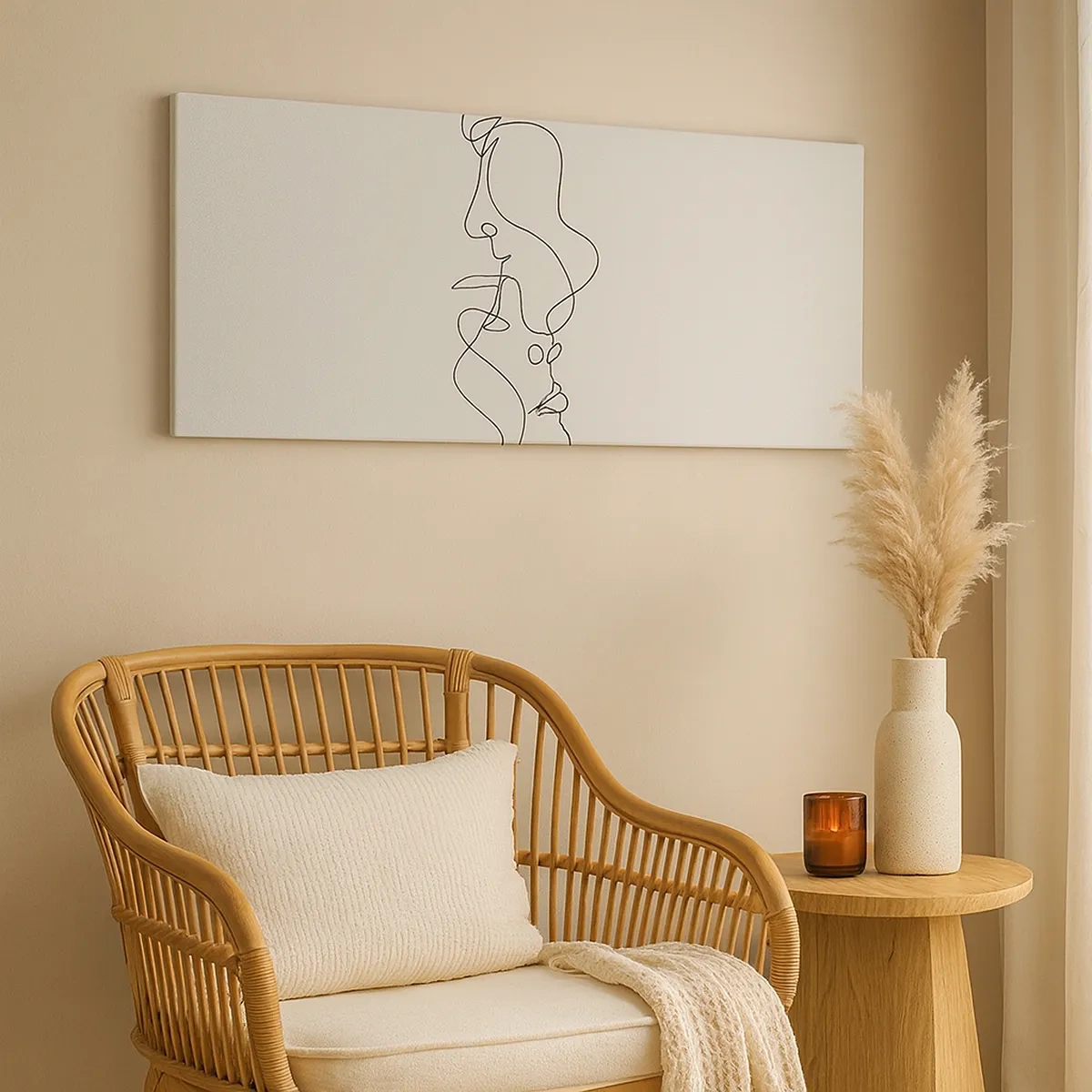 Quadro em tela - O calor dos desejos amargos - 30x30 cm