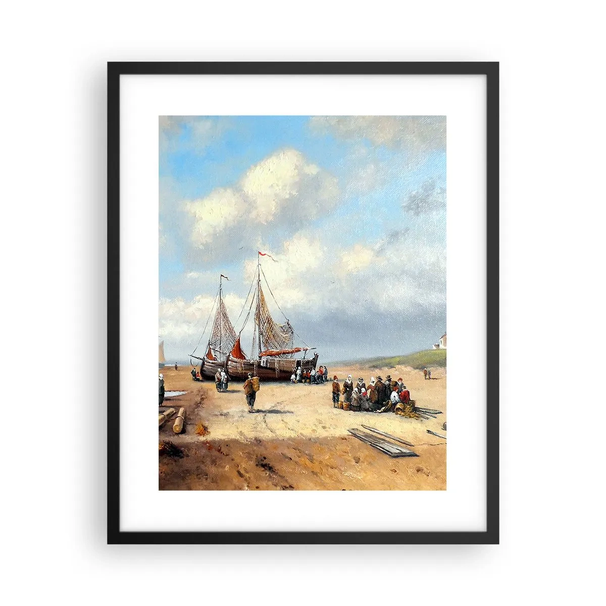 Pôster com moldura preta - Pós-caça bem-sucedida - 40x50 cm