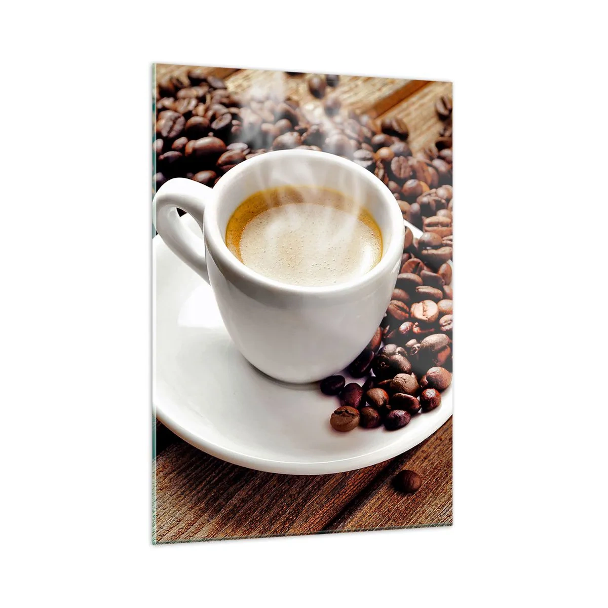 Quadro em vidro - Pausa para um café - 50x70 cm