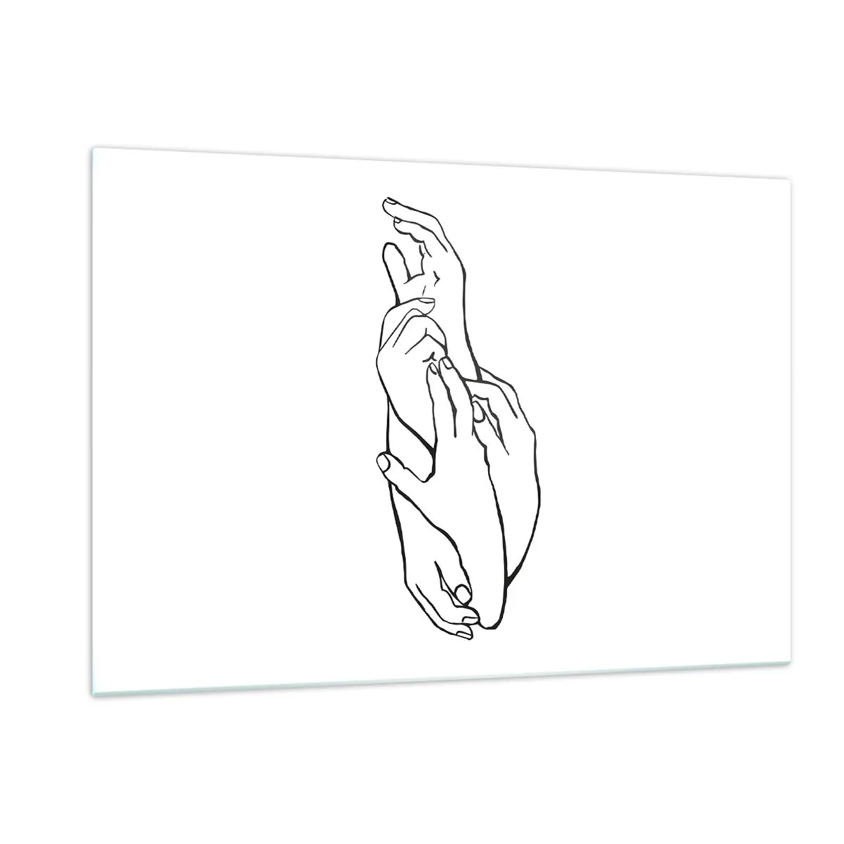 Quadro em vidro - Bom toque - 120x80 cm