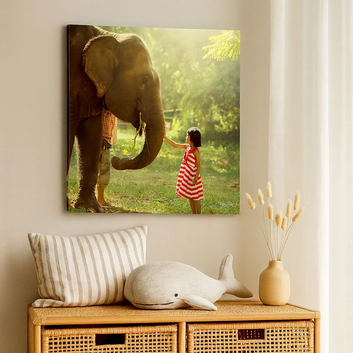 Quadro em tela - O poder da amizade - 30x30 cm