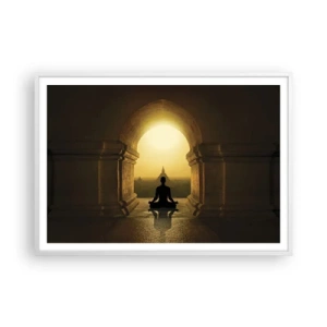 Pôster em moldura branca - Harmonia completa - 100x70 cm