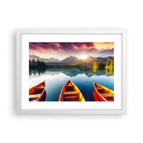 Pôster em moldura branca - Nada contra a natureza - 40x30 cm