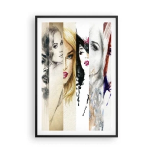 Pôster com moldura preta - Sempre VOCÊ - 61x91 cm